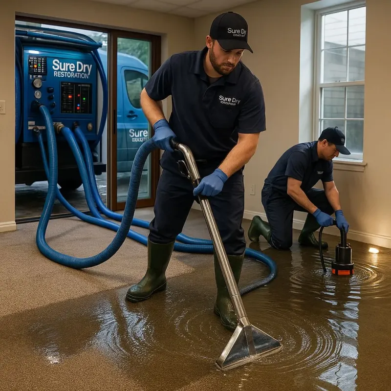 Water Extraction and Removal process in North Brookfield, MA